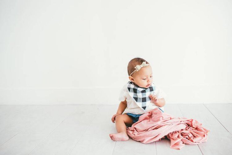 Copper Pearl Rosie Bandana Bibs Set