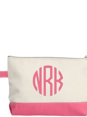 Monogrammed Make Up Bag - 8 Color Options