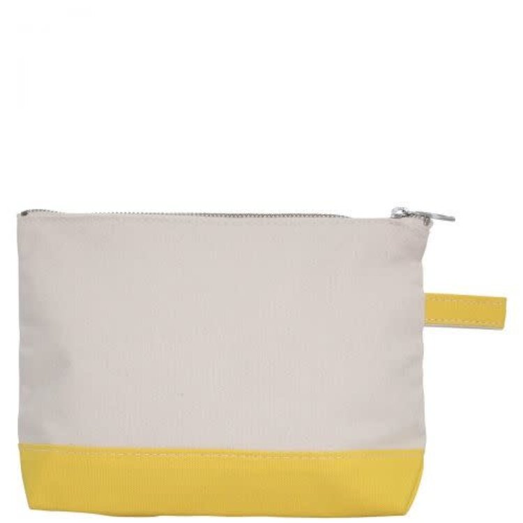 Monogrammed Canvas Make Up Bag