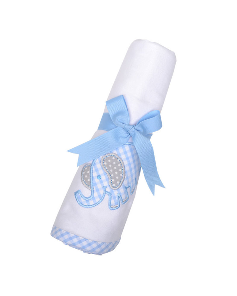 monogrammed receiving blanket