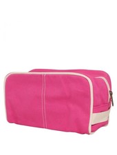 CB Station Monogrammed Pink Canvas Dopp Kit