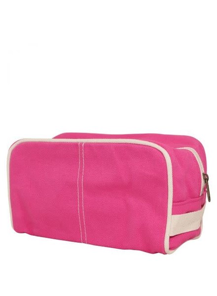 CB Station Monogrammed Pink Canvas Dopp Kit