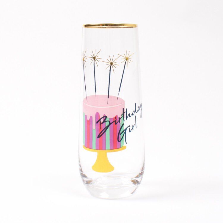 Birthday Girl Stemless Champagne Flute