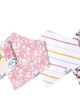 Copper Pearl Olive Bandana Bib Set