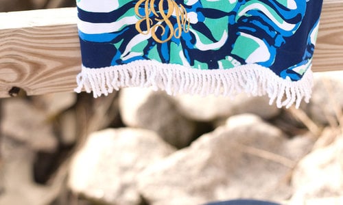 Beach Towels & Sand Circles - Monogram Included - Initial Styles Jupiter  Boutique