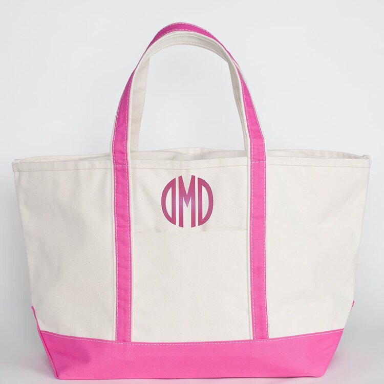 Large Canvas Boat Tote