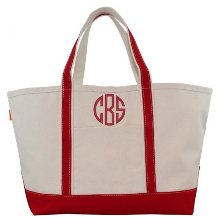 Large Canvas Boat Tote