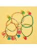 Two's Company Llama Tassel Love Bracelet Set