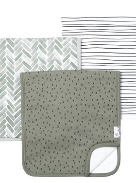 Copper Pearl Personalized Alta Burp Cloths