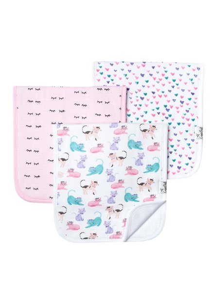 baby girl burp cloths