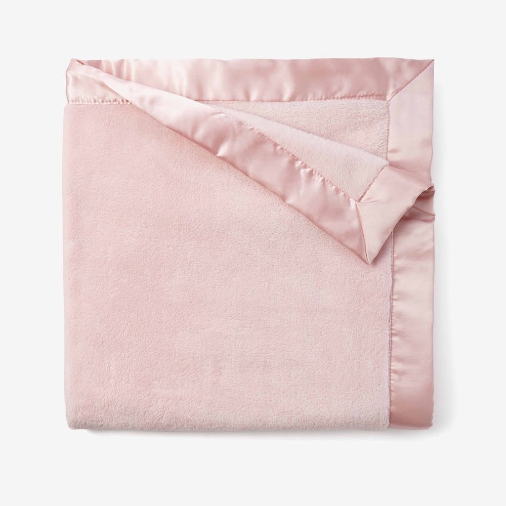 Monogrammed Light Pink Fleece Baby Blanket FREE Personalization Initial Styles Jupiter