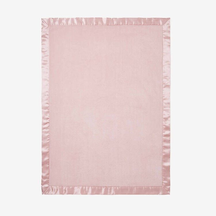 Elegant Baby Monogrammed Light Pink Fleece Blanket