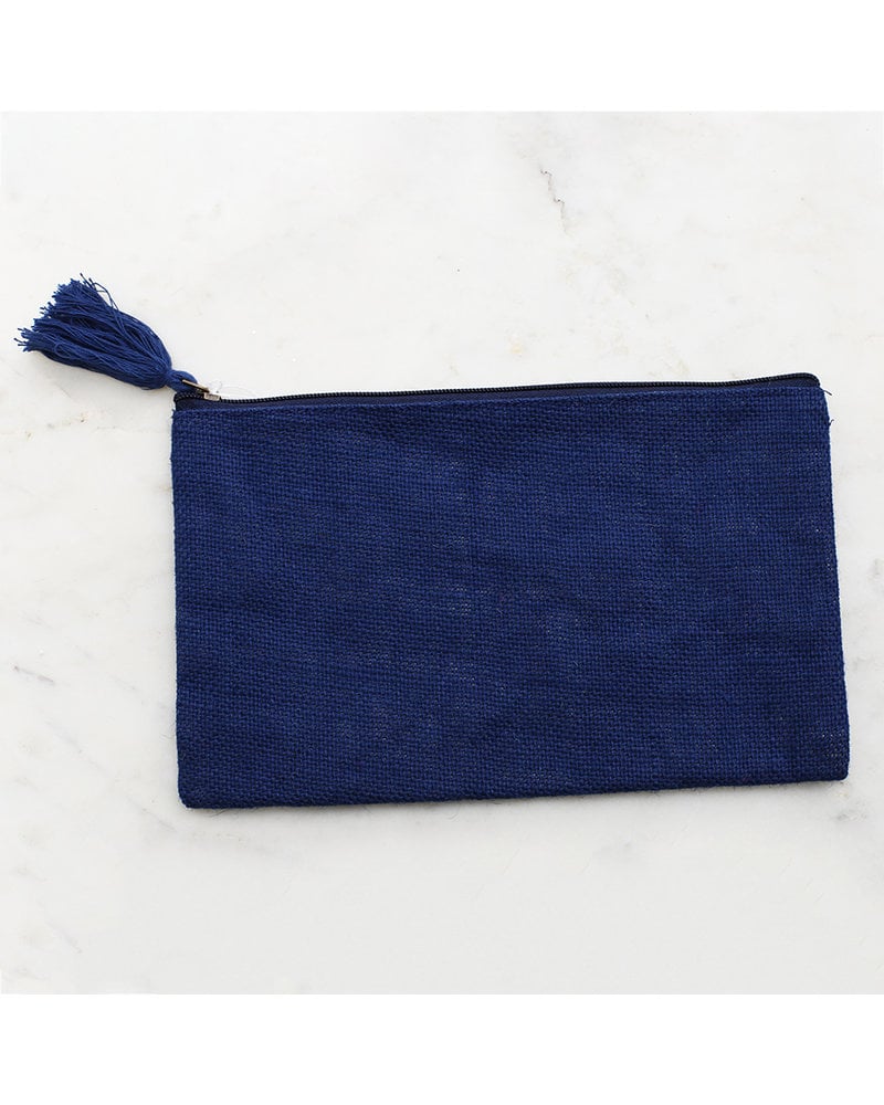 ROYAL STANDARD Monogrammed Navy Blue Cosmetic Bag