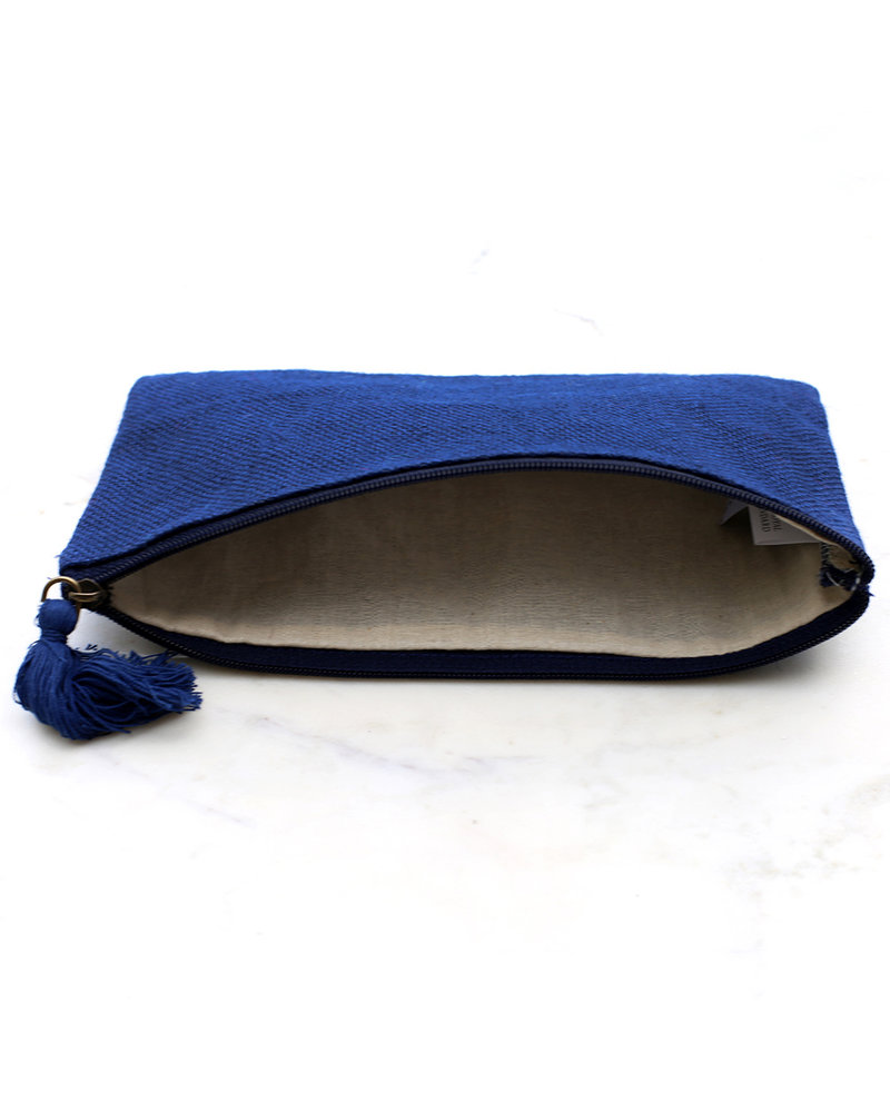 ROYAL STANDARD Monogrammed Navy Blue Cosmetic Bag