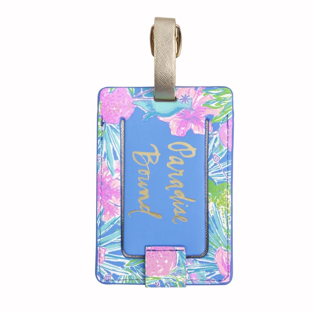 lilly pulitzer passport holder and luggage tag