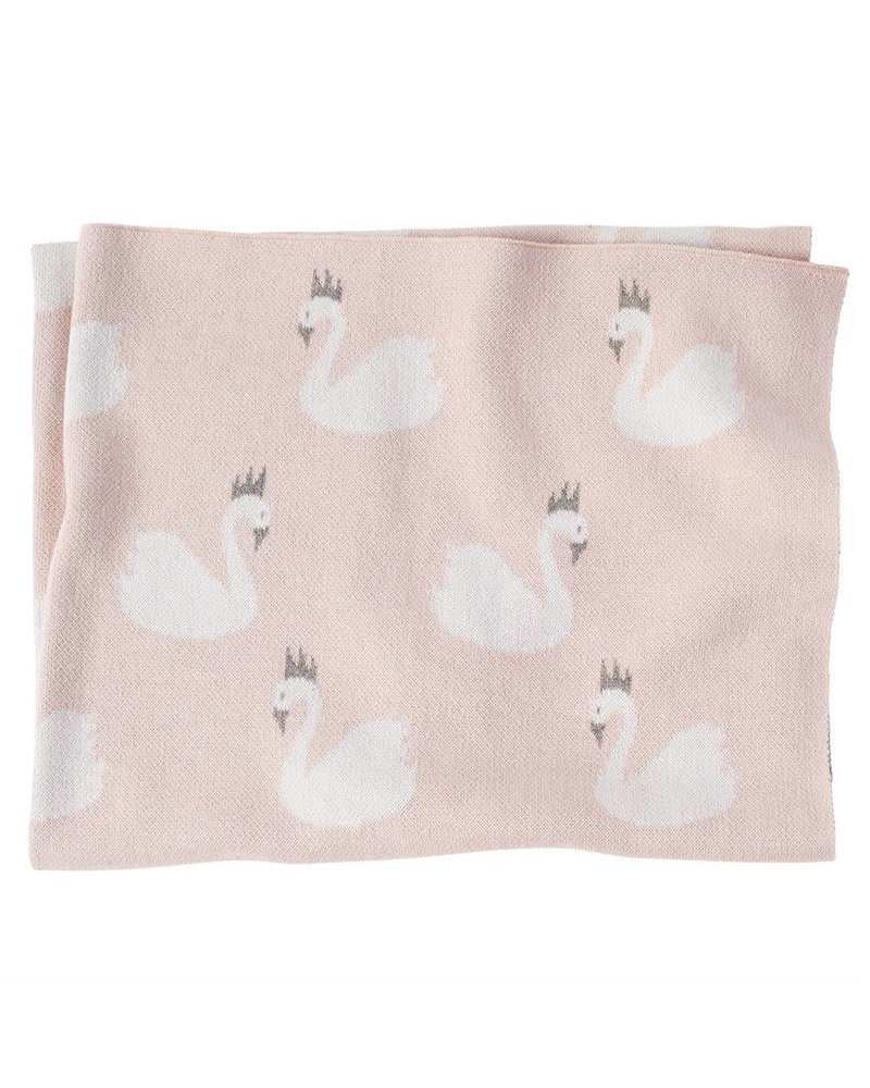 swan baby blanket