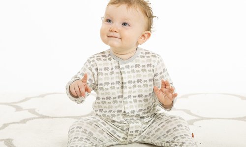 monogrammed baby pajamas