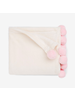 Elegant Baby Elegant Baby Pink Pom Pom Blanket