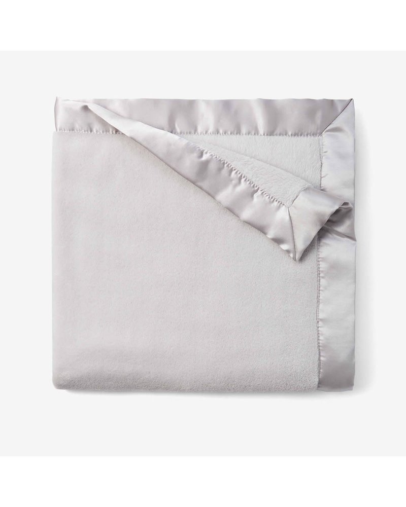 Elegant Baby Monogrammed Grey Fleece Blanket