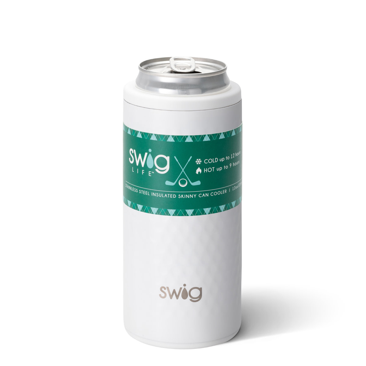 Swig - 12 oz Skinny Can Cooler - Golf Partee