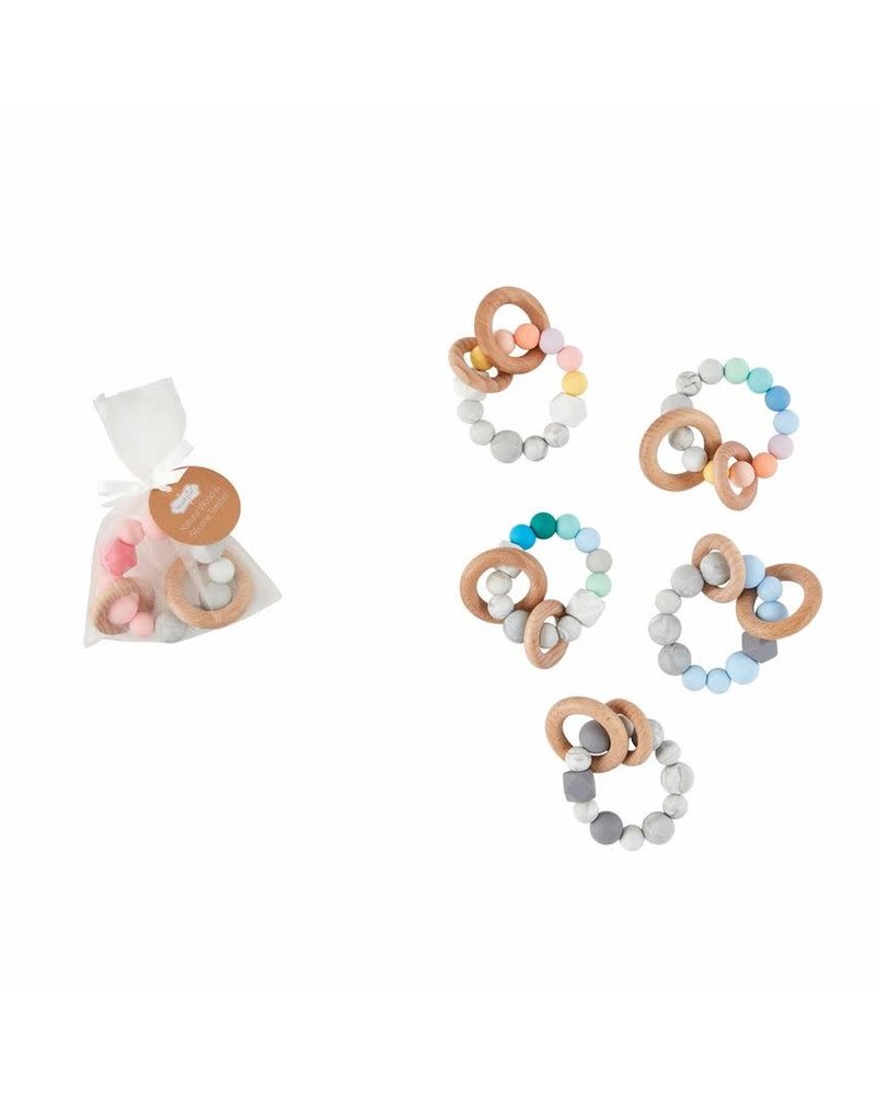 silicone wood teether