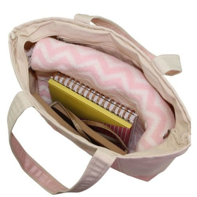 Metallic Medium Boat Tote