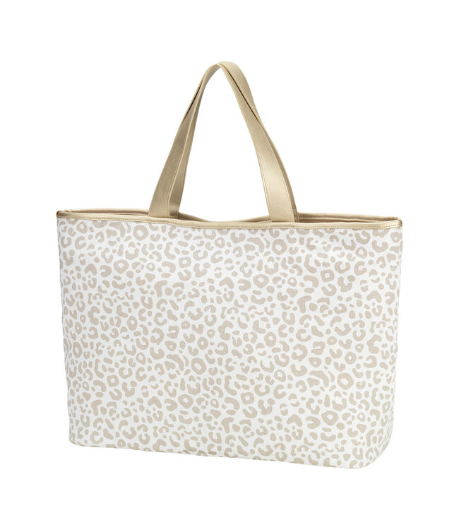WB Natural Leopard Ally Tote Personalization Available Initial Styles Jupiter Boutique