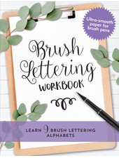 Peter Pauper Press Brush Lettering Workbook