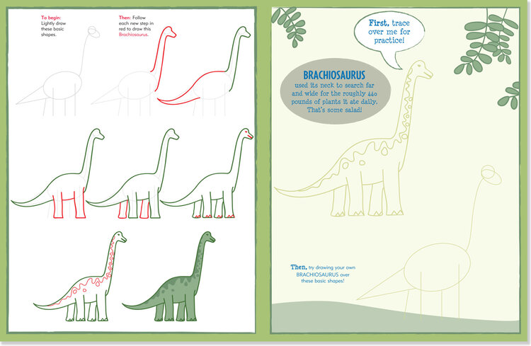 Peter Pauper Learn To Draw - Dinosaurs