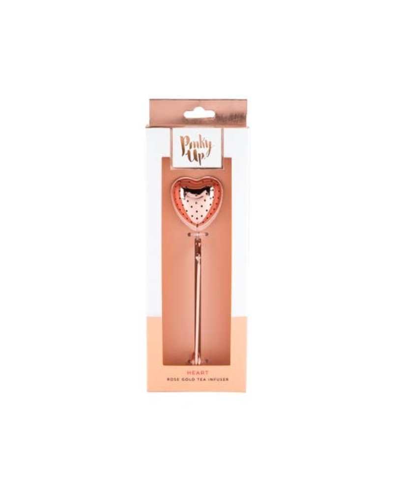 Pinky Up Pinky Up Tea Infuser - Rose Gold Heart
