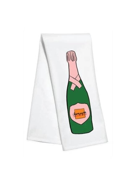 TOSS Champagne Bottle Kitchen Towel
