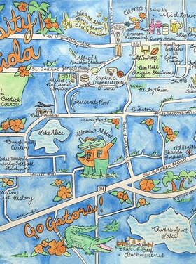 University of Florida Map Blanket