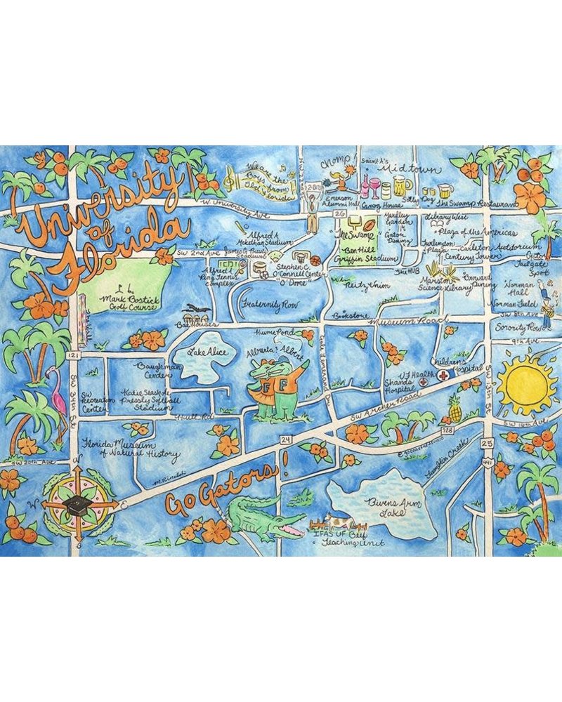 watercolor resort map