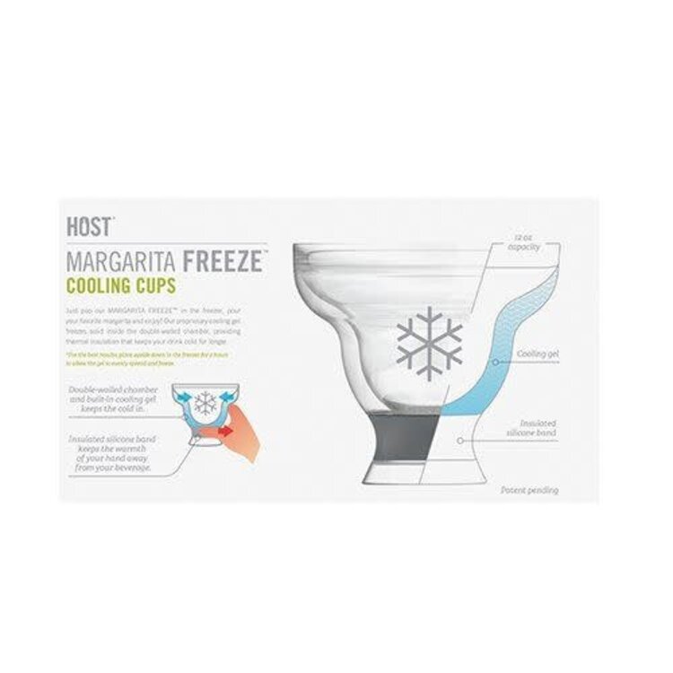 Host Host Freeze Cooling Cup - Magarita Set of 2