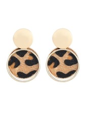 Initial Styles Leopard Print Earrings