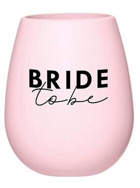 Santa Barbara Silicone Wine Glass - Bride to Be