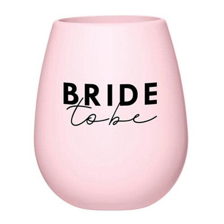 Santa Barbara Silicone Wine Glass - Bride to Be