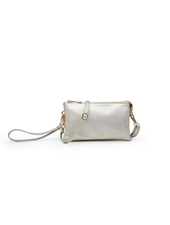 Jen & Co. Light Gold Crossbody + Wristlet