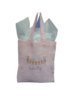 Initial Styles Light Pink Easter Bunny & Carrots Tote Bag