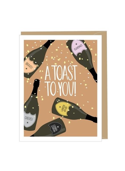 Apartment 2 A Toast To You Champagne Card