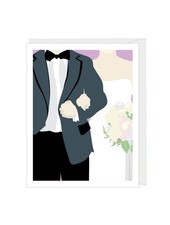 Apartment 2 Bride & Groom Tuxedo Card