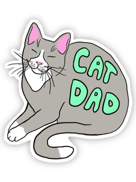 Cat Dad Sticker