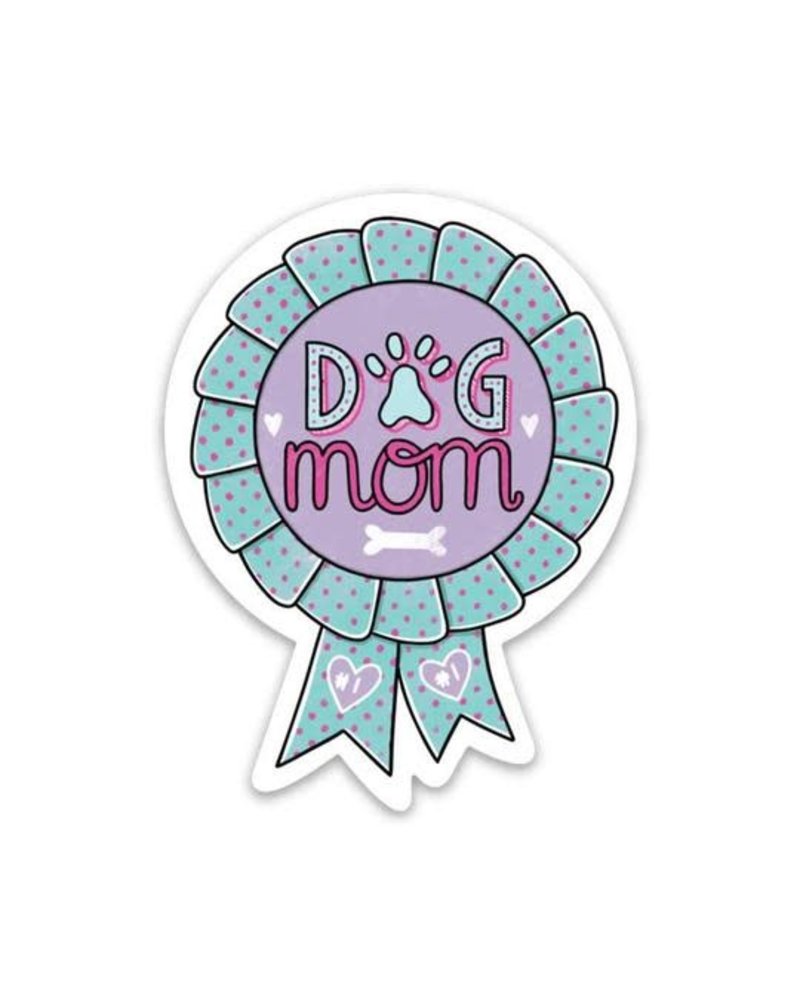 Big Moods Dog Mom Ribbon Sticker