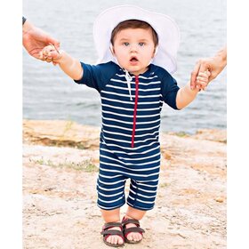 Ruffle Butts White Sun Protective Hat