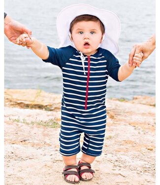 Ruffle Butts White Sun Protective Hat