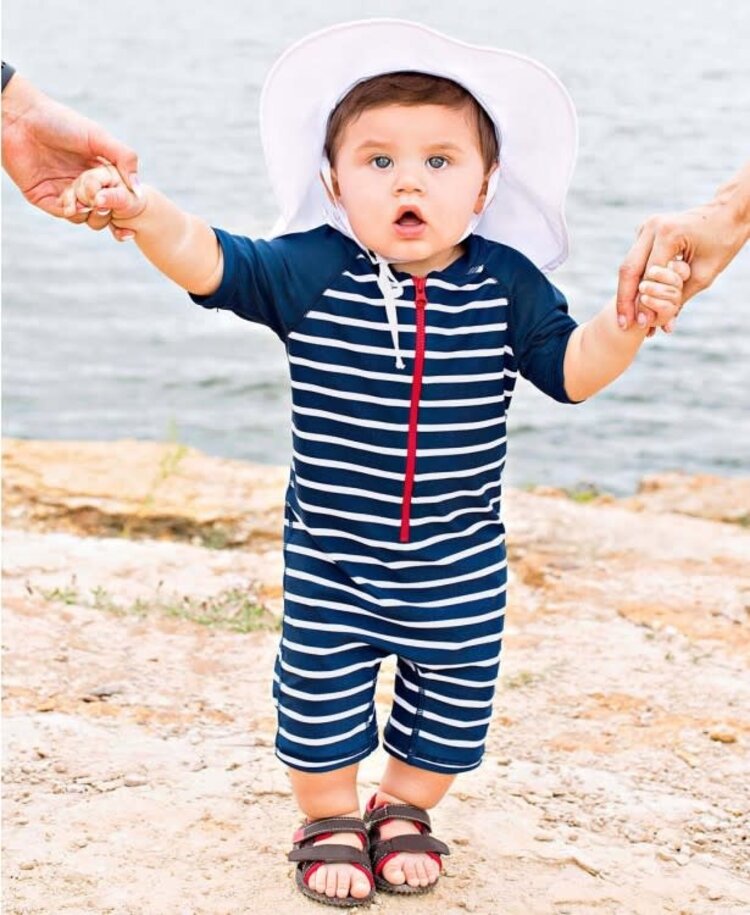 Ruffle Butts Ruffle Butts Sun Protective Hat - White