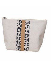 ROYAL STANDARD Gold Leopard Stripe Cosmetic Bag