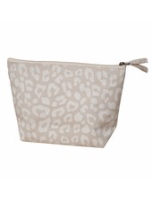 ROYAL STANDARD Soft White Leopard Cosmetic Bag
