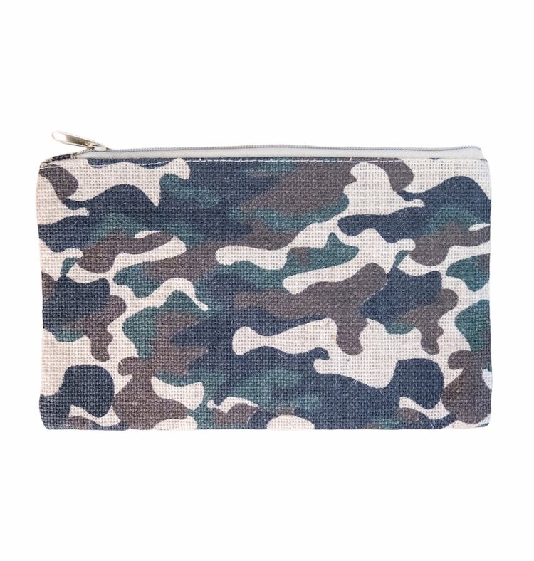 Royal Standard Jute Cosmetic Bag - Green Camo