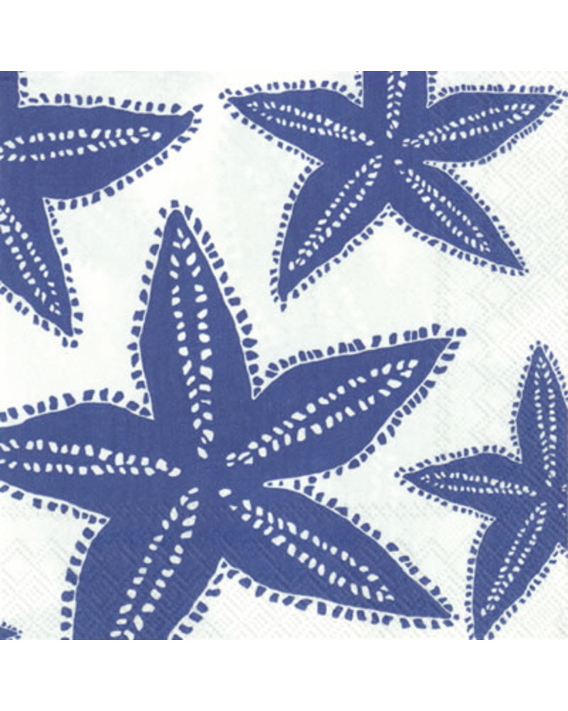 Boston International BI Cocktail Napkin - Blue Starfish